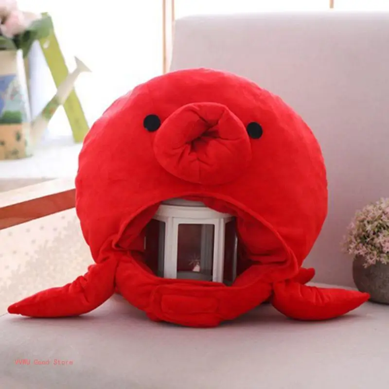 Octopus Sea Animal Hat Plush Stuffed Toy Headwear Cosplay Party Props