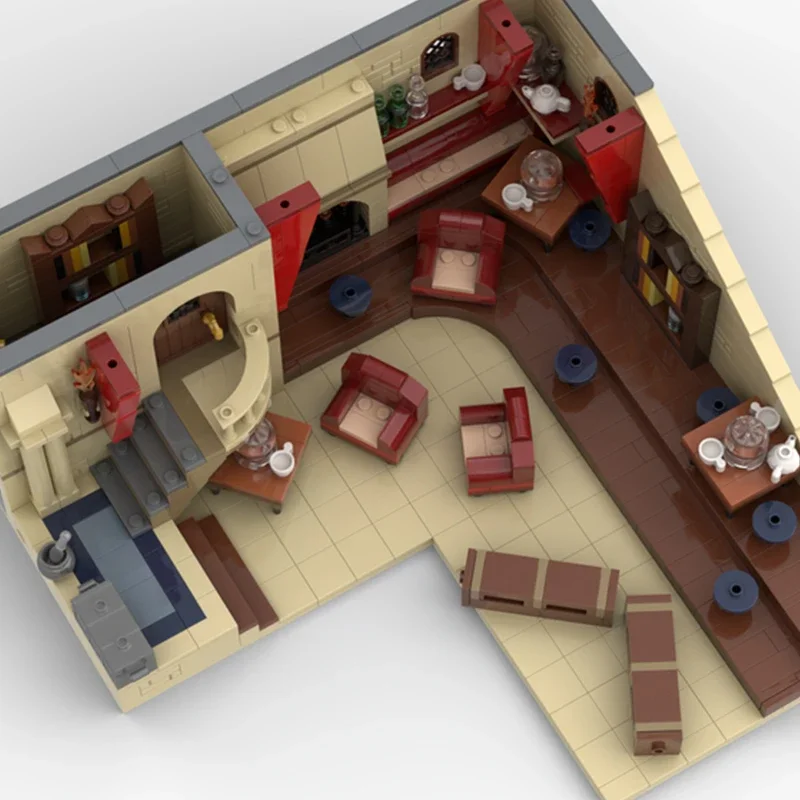 魔法学校映画モデル Moc ビルディングレンガ占い教室テクノロジーブロックギフトクリスマスおもちゃ DIY セットアセンブリ