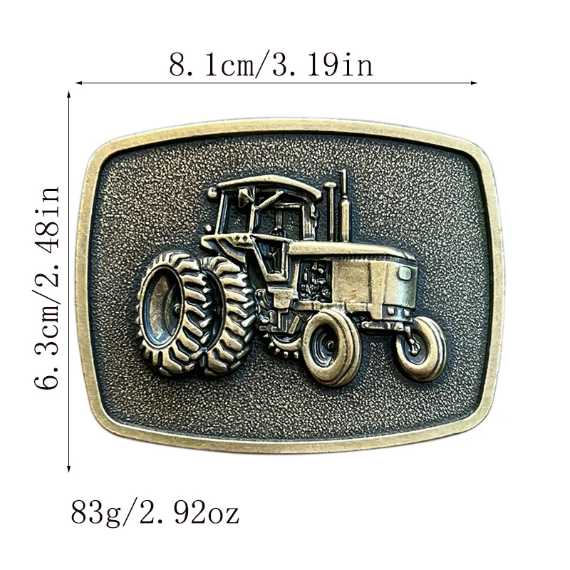 Creative retro agricultural tools class belt buckle Western style