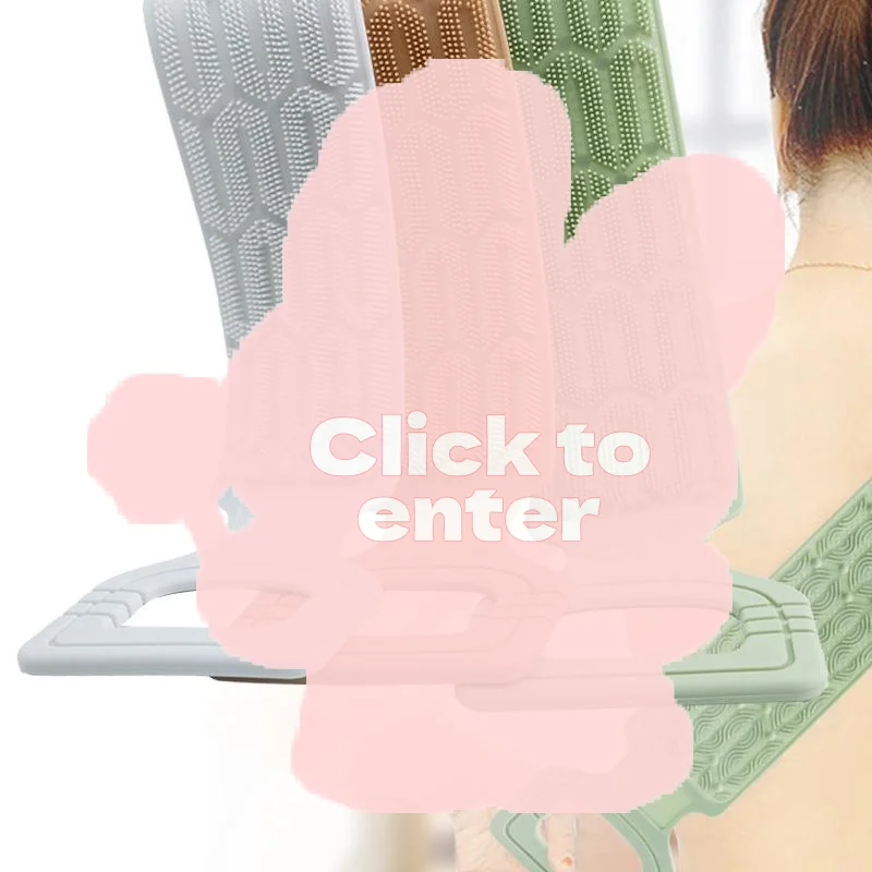 

Силиконовое полотенце для скруббера для спины с веревочными ручками — отшелушивающий инструмент для ванны для глубокой очистки, текстурированная поверхность для легкого действия