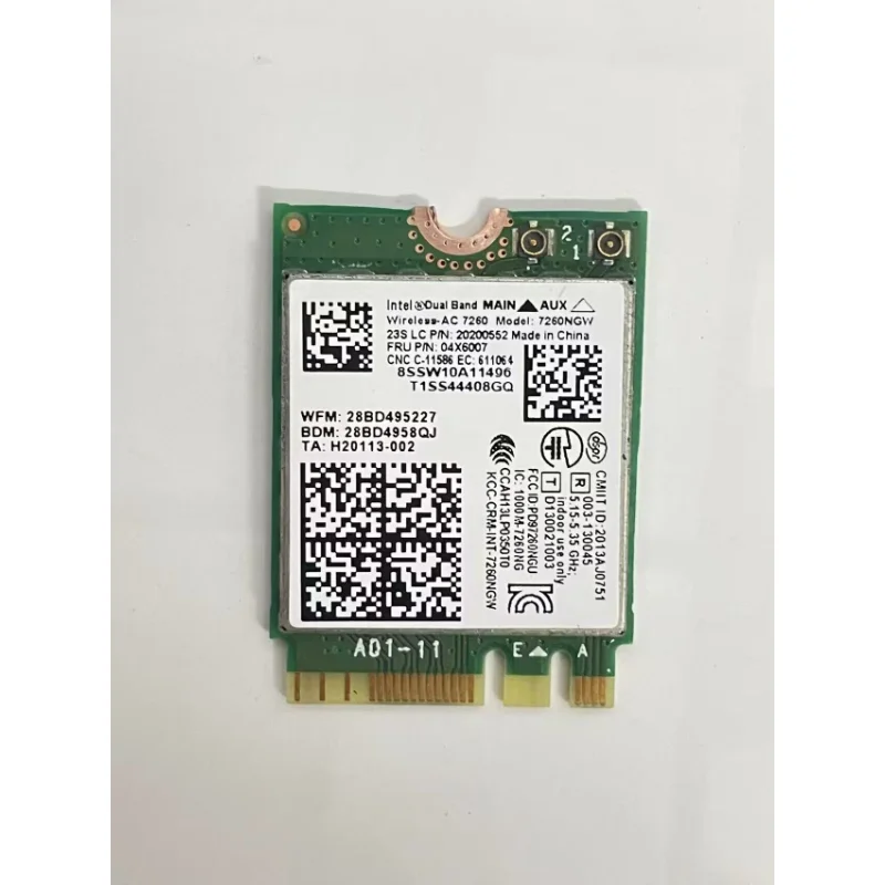FRU 04X6007 For Intel 7260NGW 7260 AC WiFi Bluetooth 4.0 Card For Lenovo Thinkpad X1 Carbon X250 X240 T440 T440s T440p W540 T540