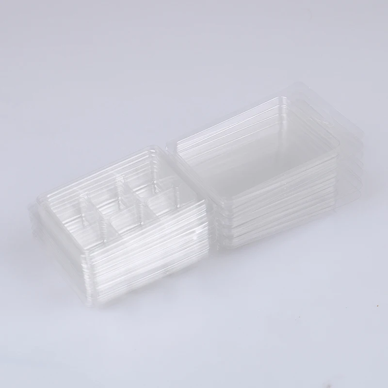 10Packs Wax Melt Molds Clear Wax Clamshells Wickless Wax Melt Candles Boxes