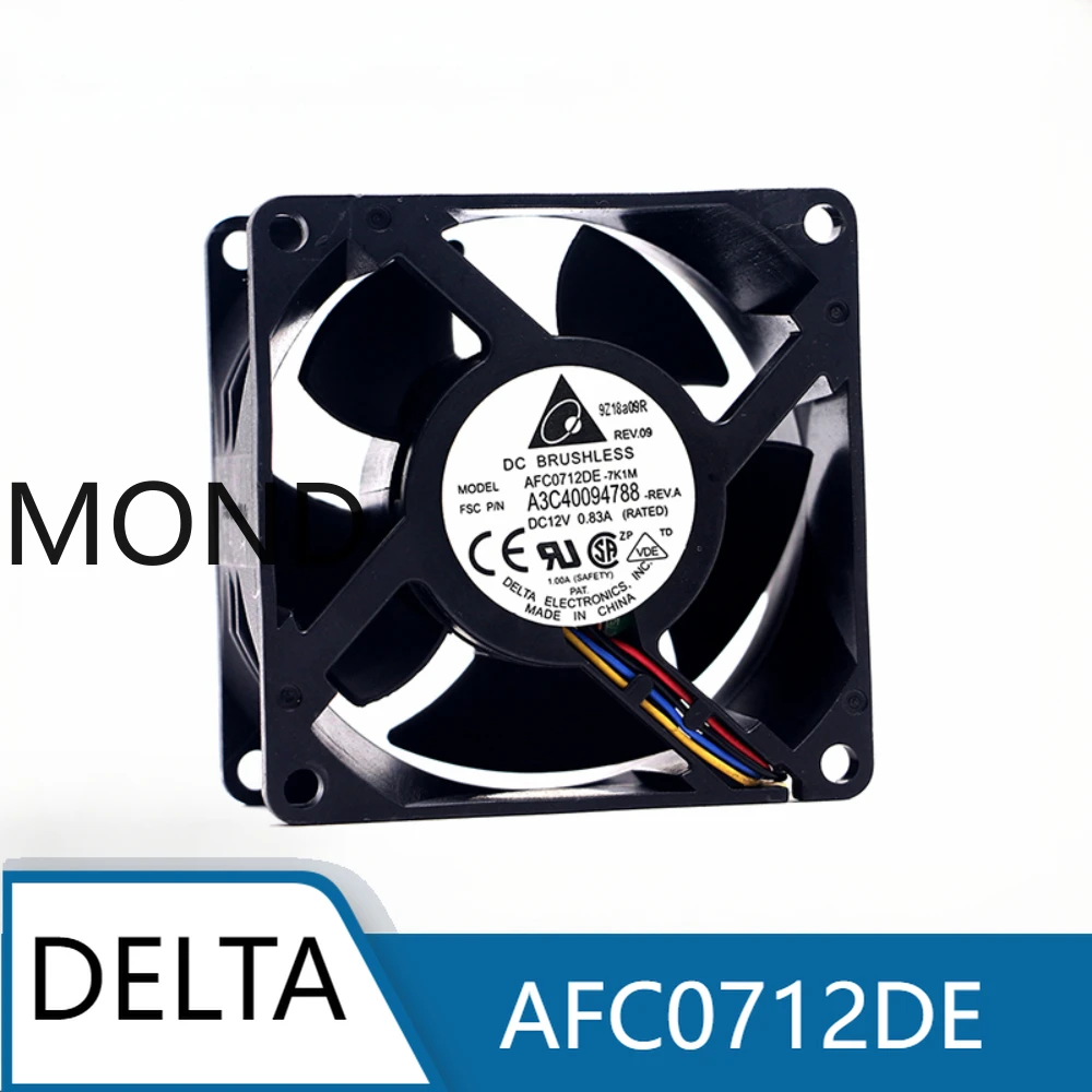 

AFC0712DE 12V 0.83A 7038 7CM PWM Temperature Control Violent Cooling Fan Delta Server Cooling Fan