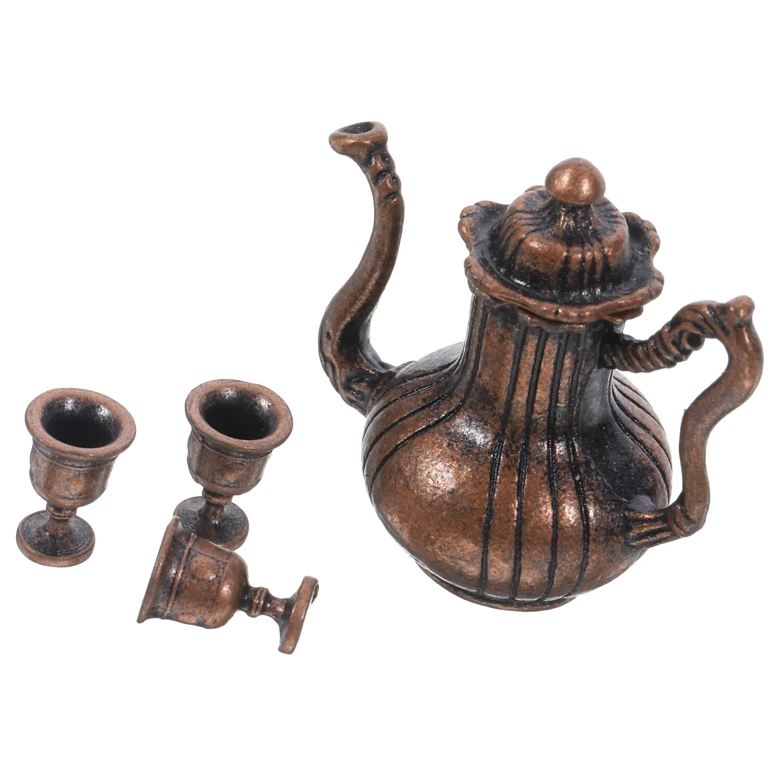 

Miniature Teapot Utensils House Accessories Pretend Toys Miniatures Cups Kitchen Playset