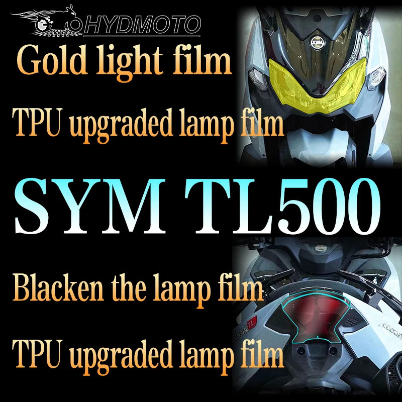 Applicable to SYM TL500 2020-2022 motorcycle lamp film tail lamp film rear-view mirror rainproof film