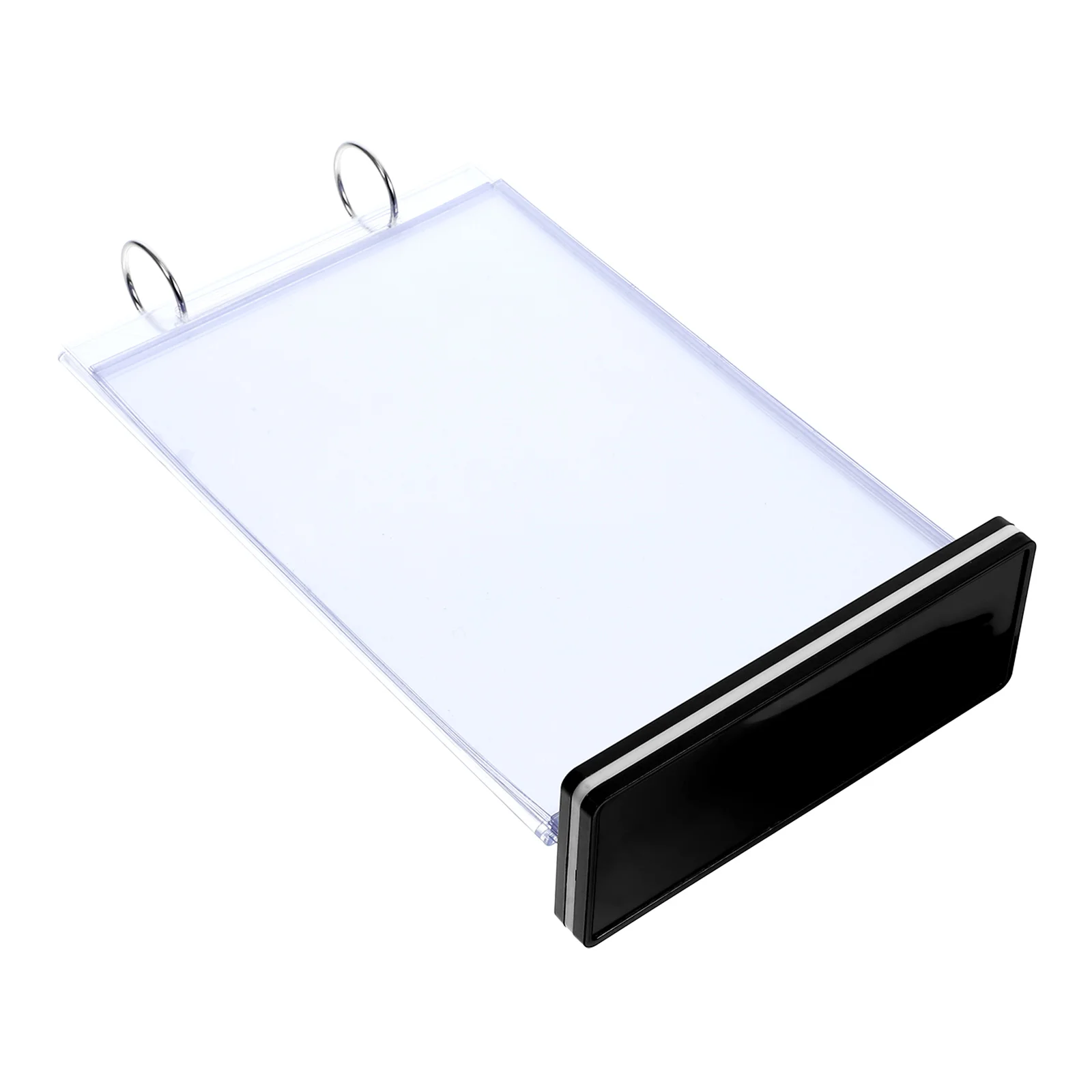

PVC Menu Display Stand A5 Upright Design Stable Base Lightweight Easy to Use Poster Holder for Table Sign Stand