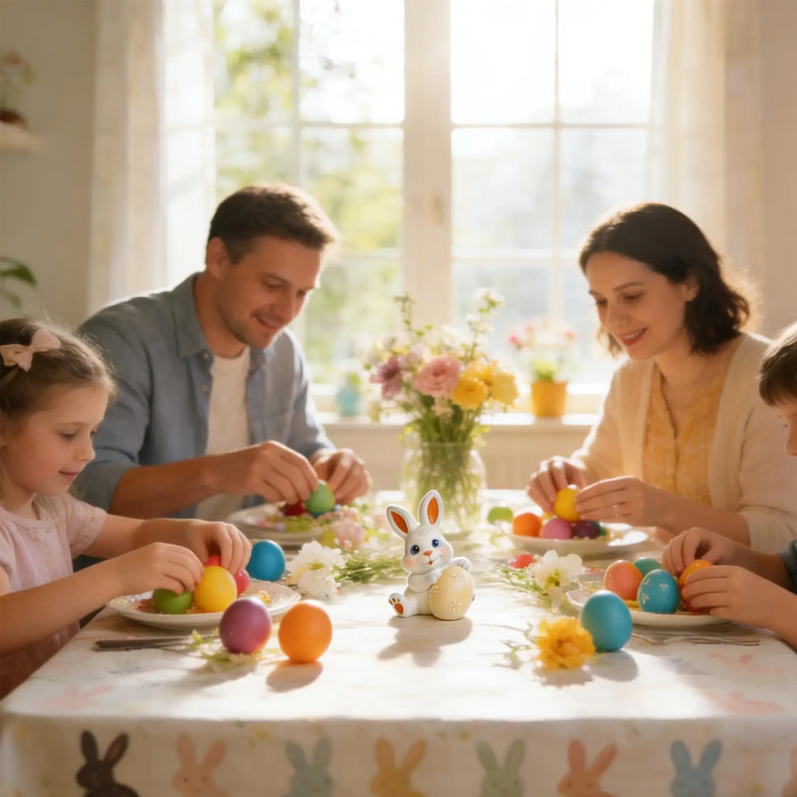 

Silicone Molds For Candles Heat Resistant Crafts Tool Bunny With Egg Mold For Friends Students Adults Men Women Easter Birthday