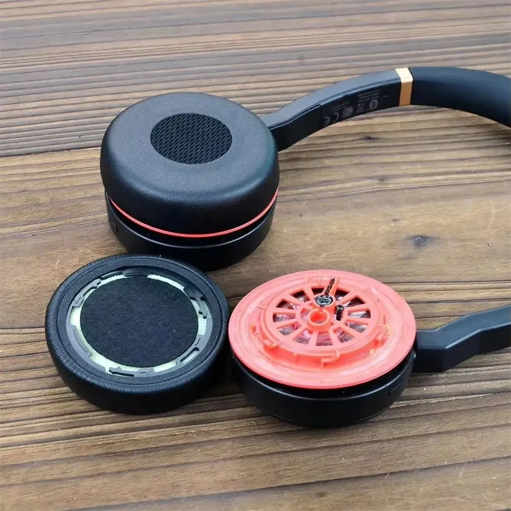 Almohadillas jabra para auriculares Jabra Evolve 75 75 + Evolve75, almohadillas de repuesto para auriculares, almohadillas para los oídos de espuma de esponja de cuero PU