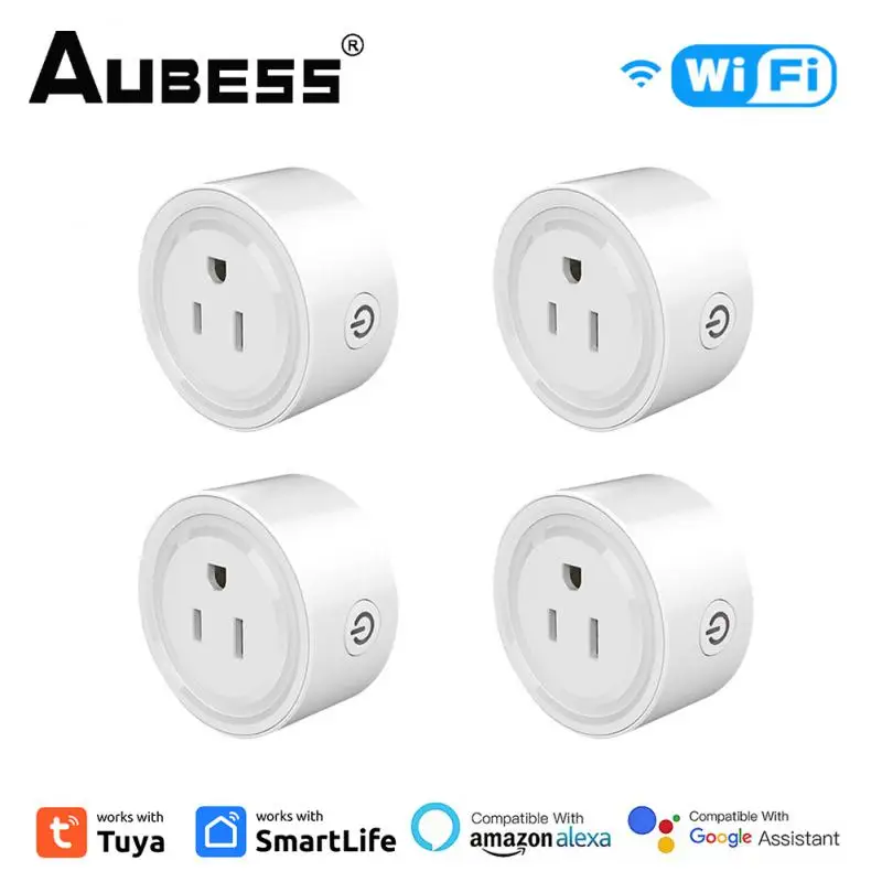 10A Tuya US Smart Plug WiFi Timing Function Smart Life Remote Control Socket Outlet Compatible With Alexa Google Home