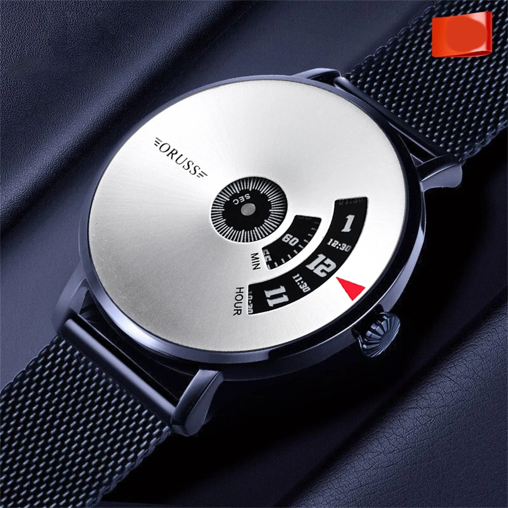 Reloj de personalidad de la Academia de Ciencia y Tecnología negra para hombres, reloj de moda informal, guapo, alta calidad