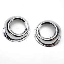 2PCS for Peugeot 307 Bumpers Chrome Front Left Right Fog Light lamp Frame cover trim Decoration