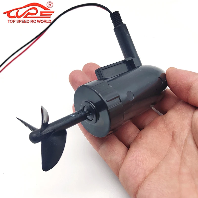 Motor de Propulsor submarino de 12V, Propulsor impermeable de 10/13cm, hélice sumergida de 3 aspas para modelo de barco de cebo de pesca RC