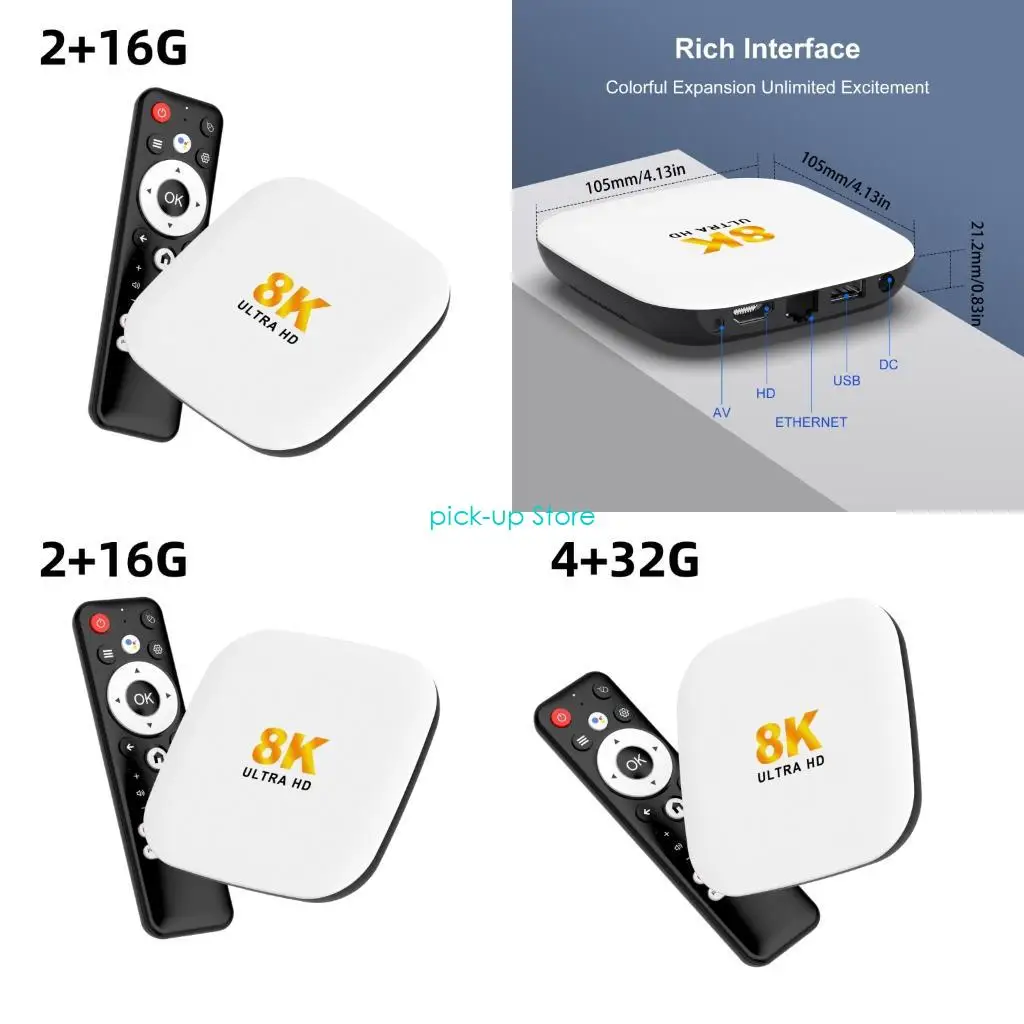 Q5WAワイヤレスBluetooth互換5.4ホームシアター用のトップボックスストリーミングデコード