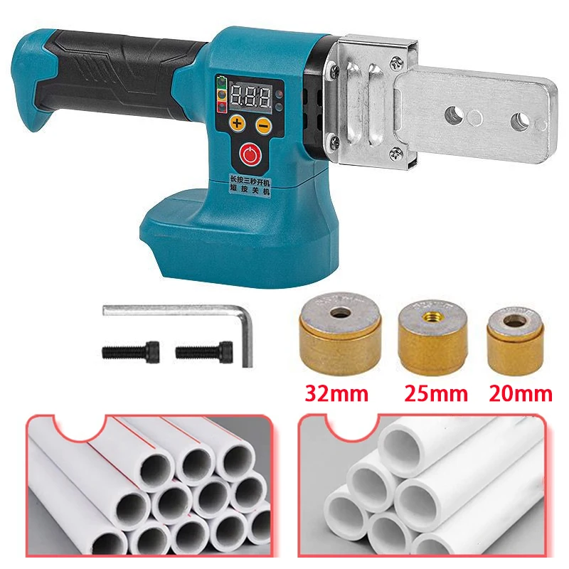 

Cordless Electric PPR Water Pipe Melter Plastic Welding Machine for Makita 18V Li-ion Battery Digital Display Hot Melt Device