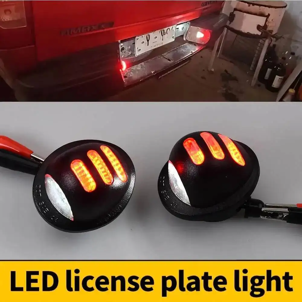 Red LED Tag License Plate Lamp For Ford F-150 F-250 F-350 Pickup Truck 12V Waterproof Canbus Error Free Car Exterior Light