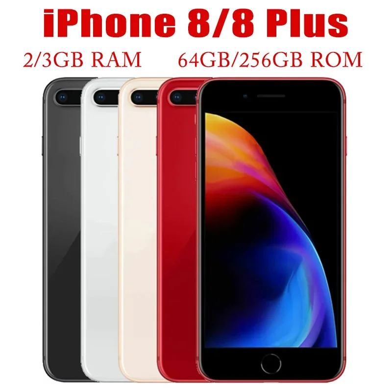 Apple iPhone 8 Mobile 2GB RAM 64GB Smartphone Original Unlocked 12MP 4.7“/5.5” iOS Touch ID 4G LTE Used Cell Phone