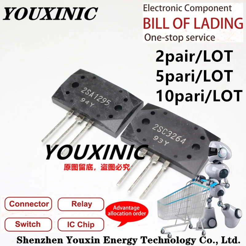 

YOUXINIC 2019+ 100% New Imported Original 2SA1295-Y 2SC3264-Y 2SA1295 2SC3264 MT-200 High Power Amplifier