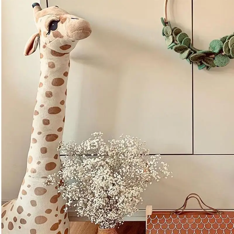 Echtes Leben Giraffe Plüschtiere hochwertige Stofftiere Puppen weichen Raum Dekor 40/67cm Kinder Baby Geburtstag Weihnachts geschenk