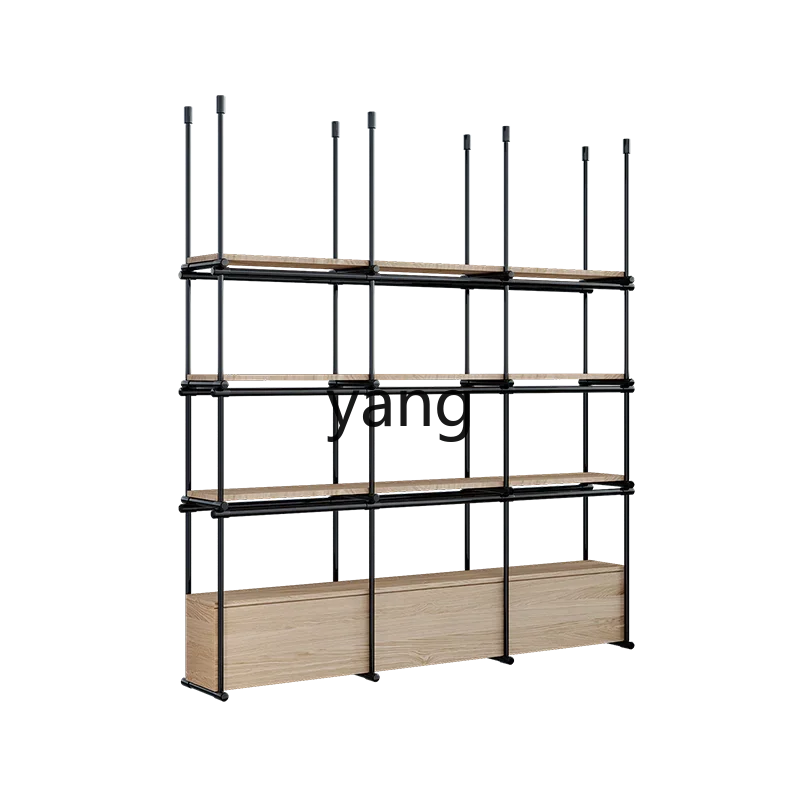 LHH stainless steel hanging cabinet light luxury rack against the wall household minimalist multi-layer partition shelf