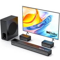 Hiwill A51 Pro 5.1 Channel Soundbar Subwoofer Speaker Kit Dolby Atmos 6.5'' Wireless TV SoundBar 9 Drivers 420W Power for Home