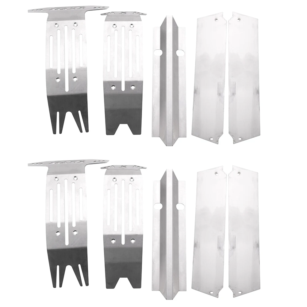 

2X для 1:5 Traxxas X-MAXX XMAXX, металлический бронекостюм шасси, обновленный комплект металлической защитной пластины, защитная пластина для брони шасси