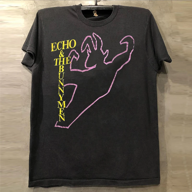 

Летняя футболка Echo & The Bunnymen Big Tide с небольшим вырезом Fried Street с коротким рукавом, американская группа, певица, хип-хоп, рок-футболка
