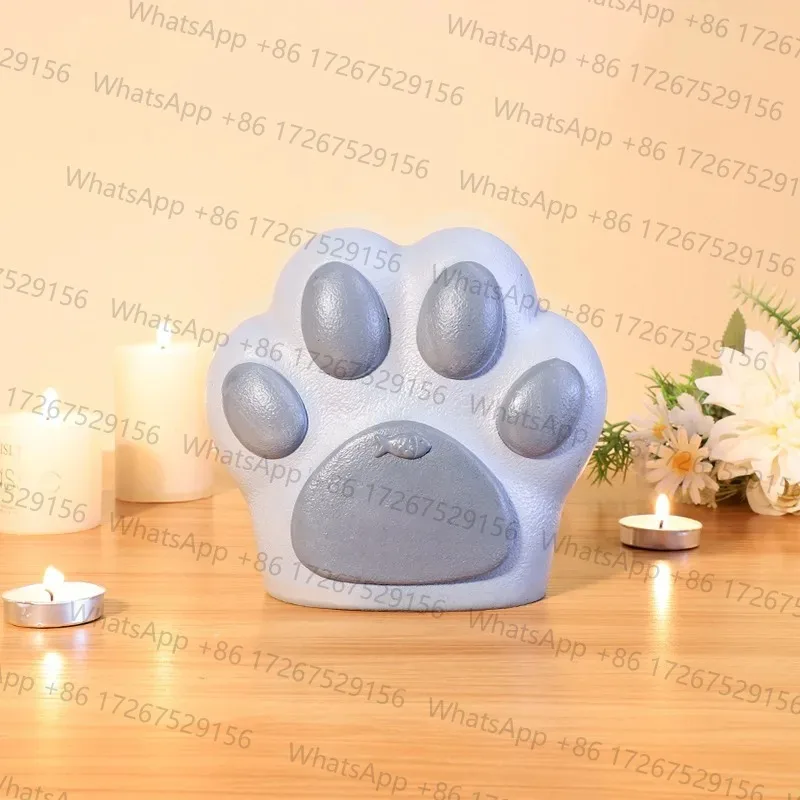 Elegant Resin Pet Urn Animal Funeral Coffin Box Memorial Decoration Dog Cat Keepsake Ornament Supplies Accessories Custom