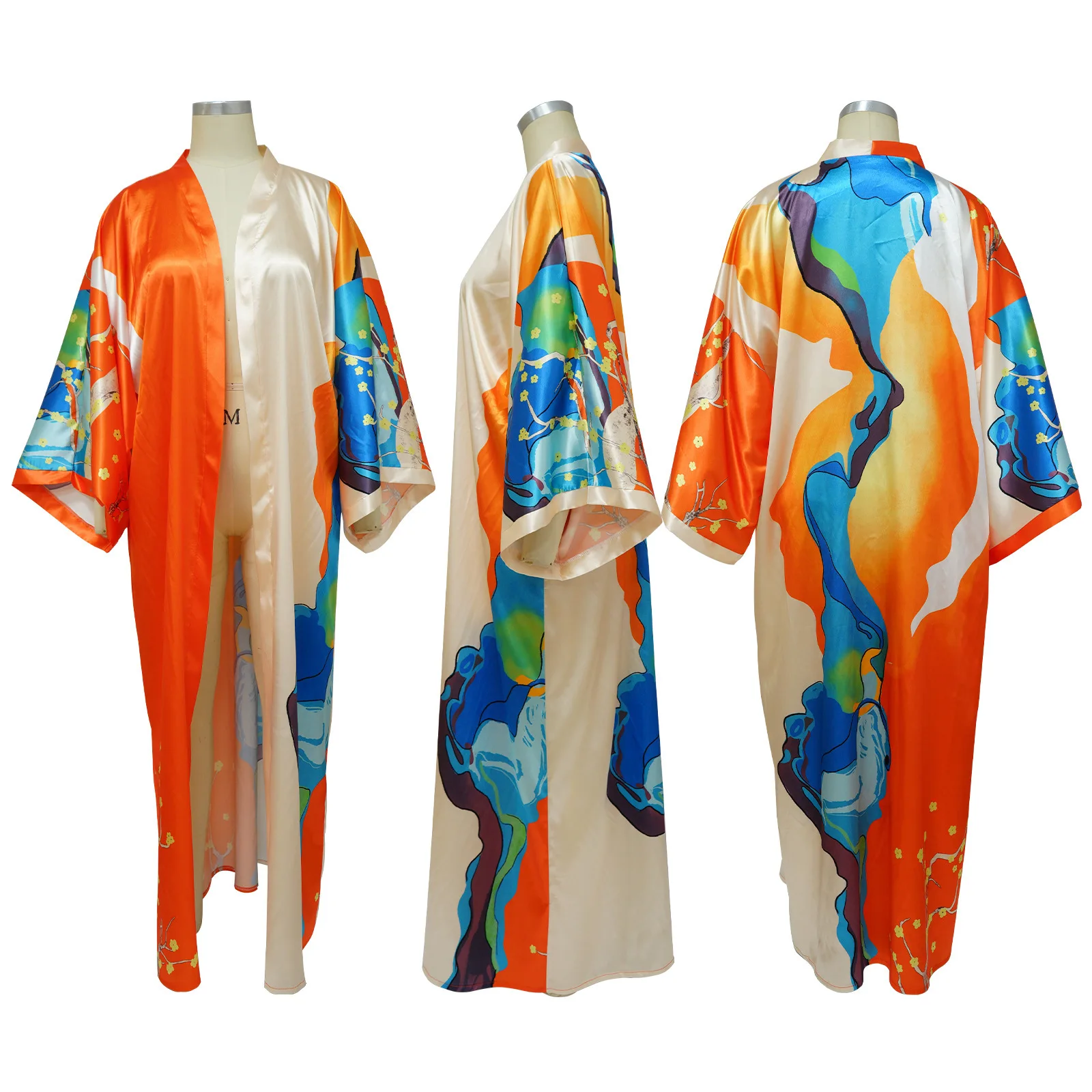 2024 Summer Streetwear Sexy Club Party Outfits New printing women's multi-color optional average Beach cloak