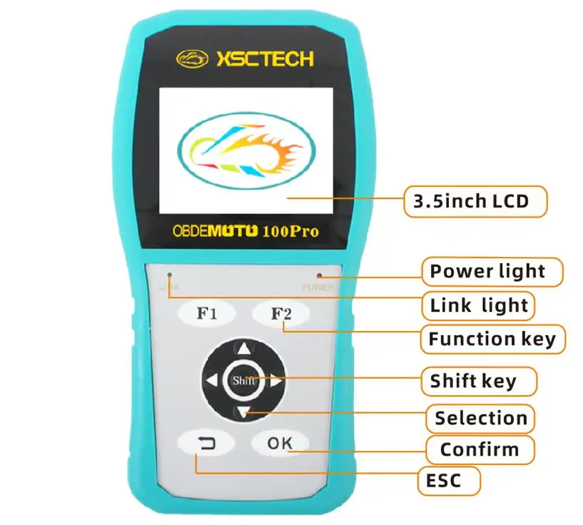 

Motorcycle Diagnostic Scanner Tool MST-100Pro Fault Code Scanner ECU Programming Motorcycle Scanner Tool