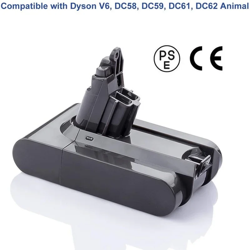 21V 4000mAh suitable for Dyson V6V7V8V10 handheld vacuum cleaner battery, sweeping machine power lithium battery DC3 1DC34 A+