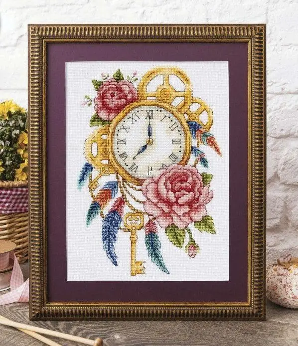 Chinese Cross-Stitch Kits, Embroidery Needlework Sets, Turn Back Time, 27-34, 16CT, 14CT, 18CT, DIY