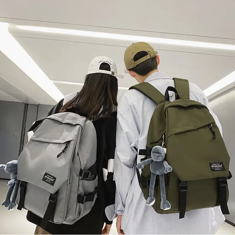 Zaino da uomo alla moda 2025 Nuovi zaini da viaggio da donna di grande capacità Borsa da scuola per laptop versatile Zaino da scuola per ragazza e ragazzo