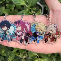 Honkai: Star Rail Clara Jing Yuan Yanqing Bailu Keychain Accessories Game Anime Cosplay Pendant Prop Badge Gift