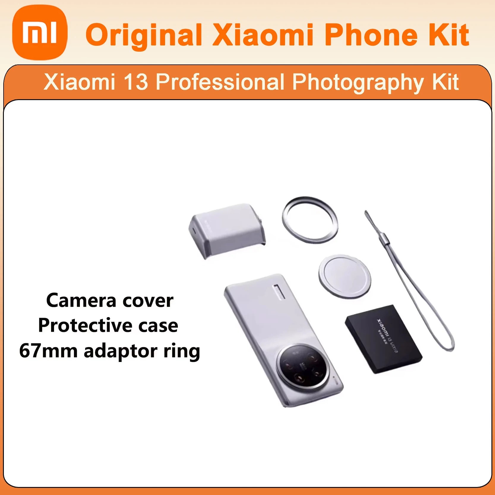 Original Xiaomi Mi 13 Ultra Professional Photography Leather Camera Phone Kit Handle Filter Adapter Ring For Xiaomi Mi 13Ultra