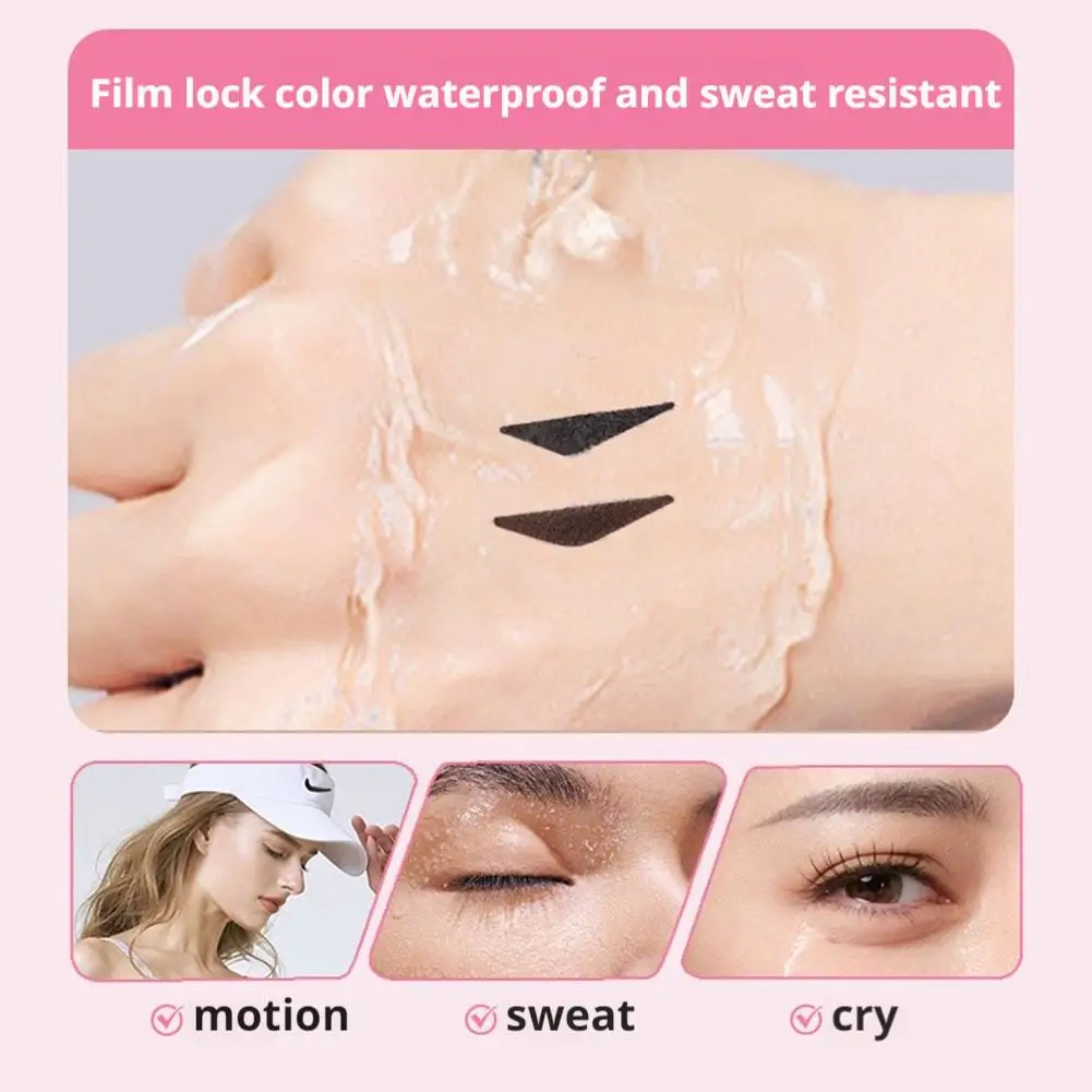 Caneta seladora de delineador rotativa de uma peça, precisa e de longa duração, sem manchas ou manchas de maquiagem, caneta líquida de delineador de secagem rápida