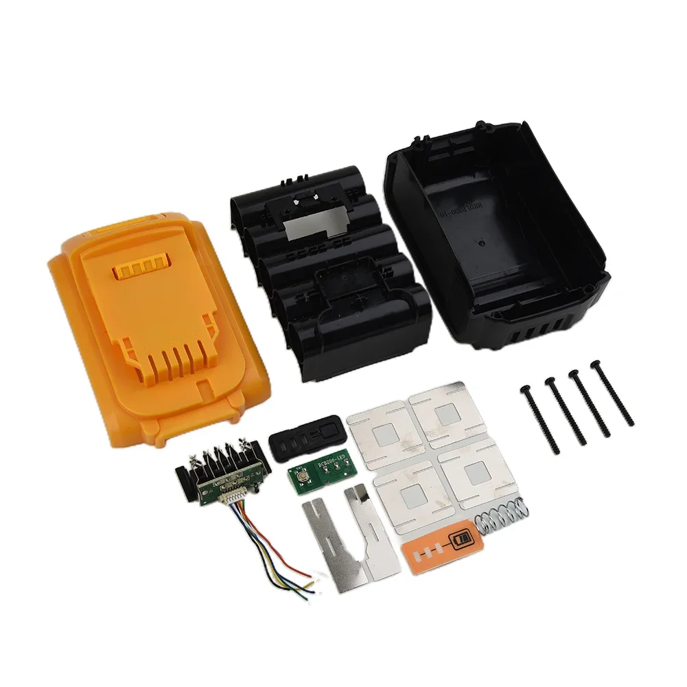 DCB200 Battery Plastic Case PCB Charging Protection Circuit Board Box Shell For Dewalt-18V 20V Lithium Battery Power Tool Parts