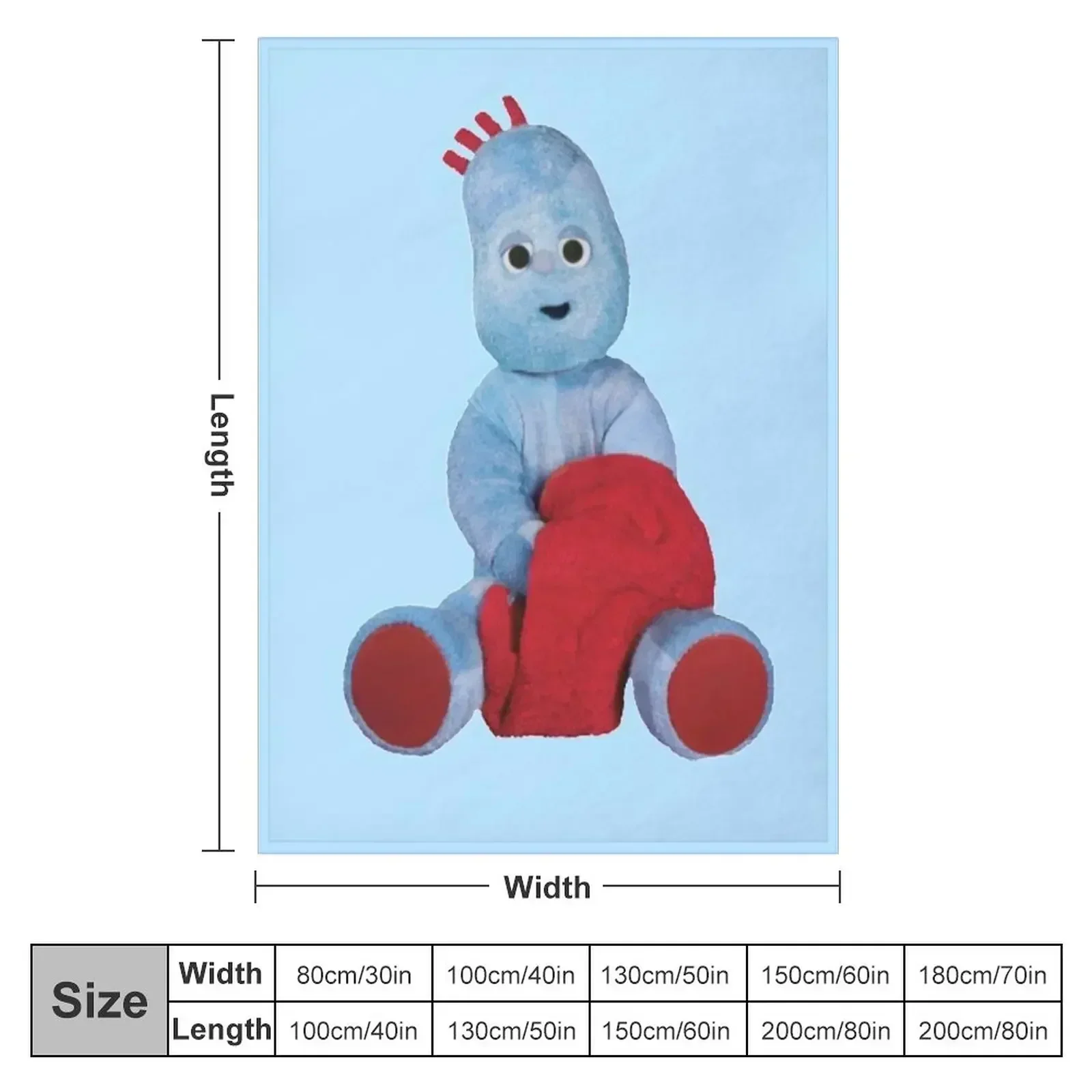 IgglePiggle In the night garden Throw Blanket wednesday Personalized Gift Flannel manga Blankets 2