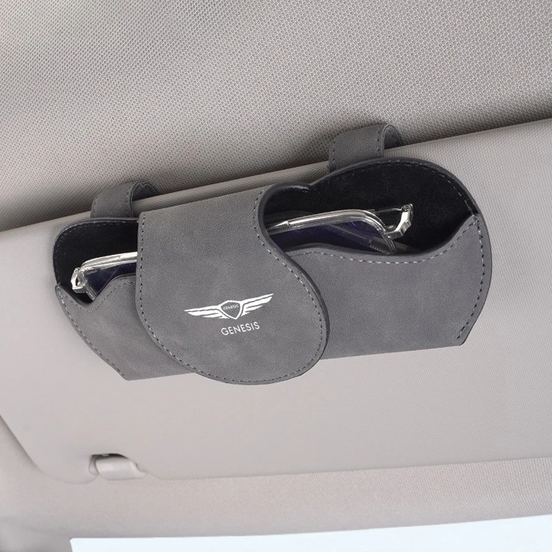 Fashion Car Sun Visor Convenient Storage Glasses Holder Multifunction Sunglasses Clip For Genesis EQ900 G70 G80 G90 GV60 GV70