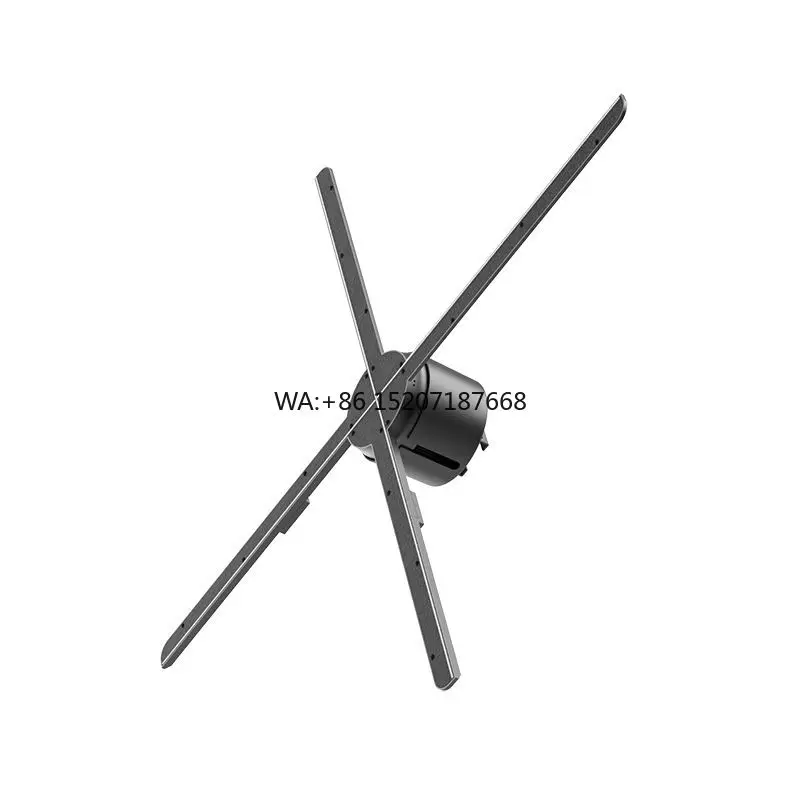

Outdoor High Resolution HD 4 Blade 80cm Hologram Equipment Advertising Machine Waterproof 3D Hologram LED Fan with Stand