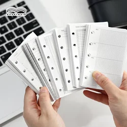 M5 5Holes 40 Sheet Weekly Monthly Tracking Loose Leaf Notebook Refill Spiral Binder Inner Page Inside Paper Stationery