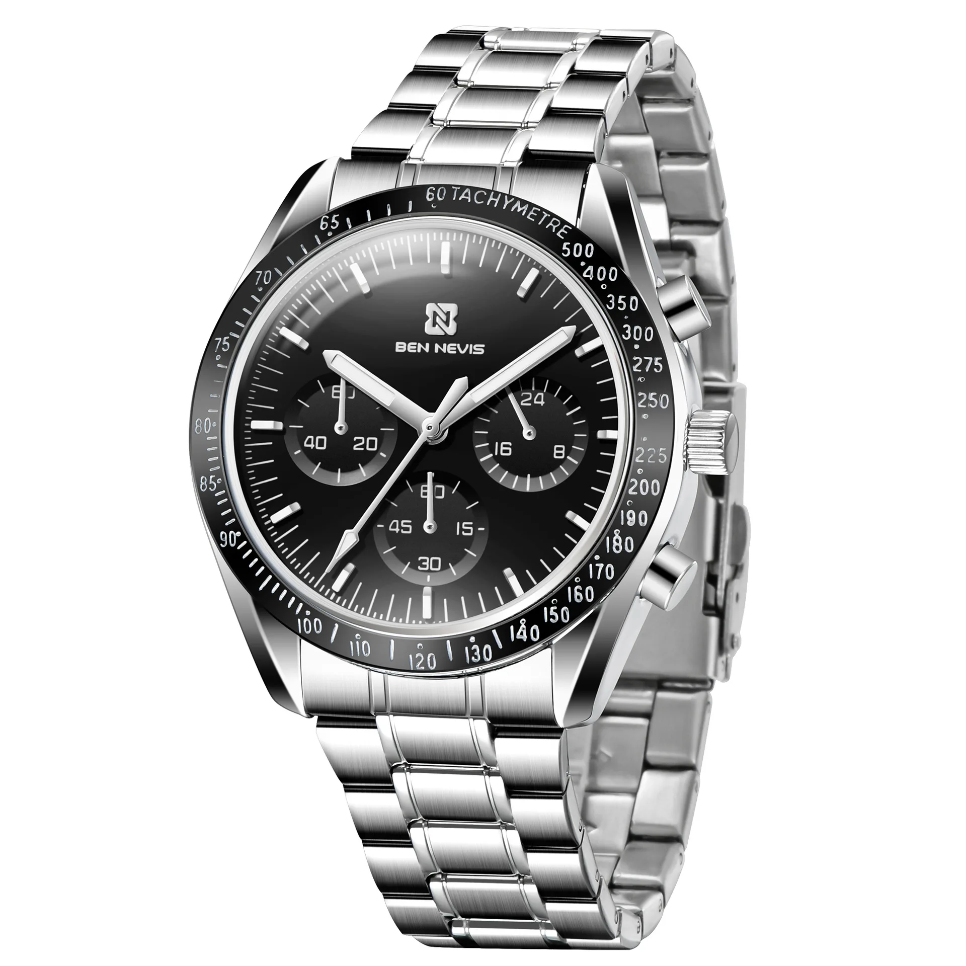 

Quartz Watch Men Top Brand AAA Wristwatch Military Waterproofing Luxury Automatic Date Luminous Stainless Steel Six pointers
