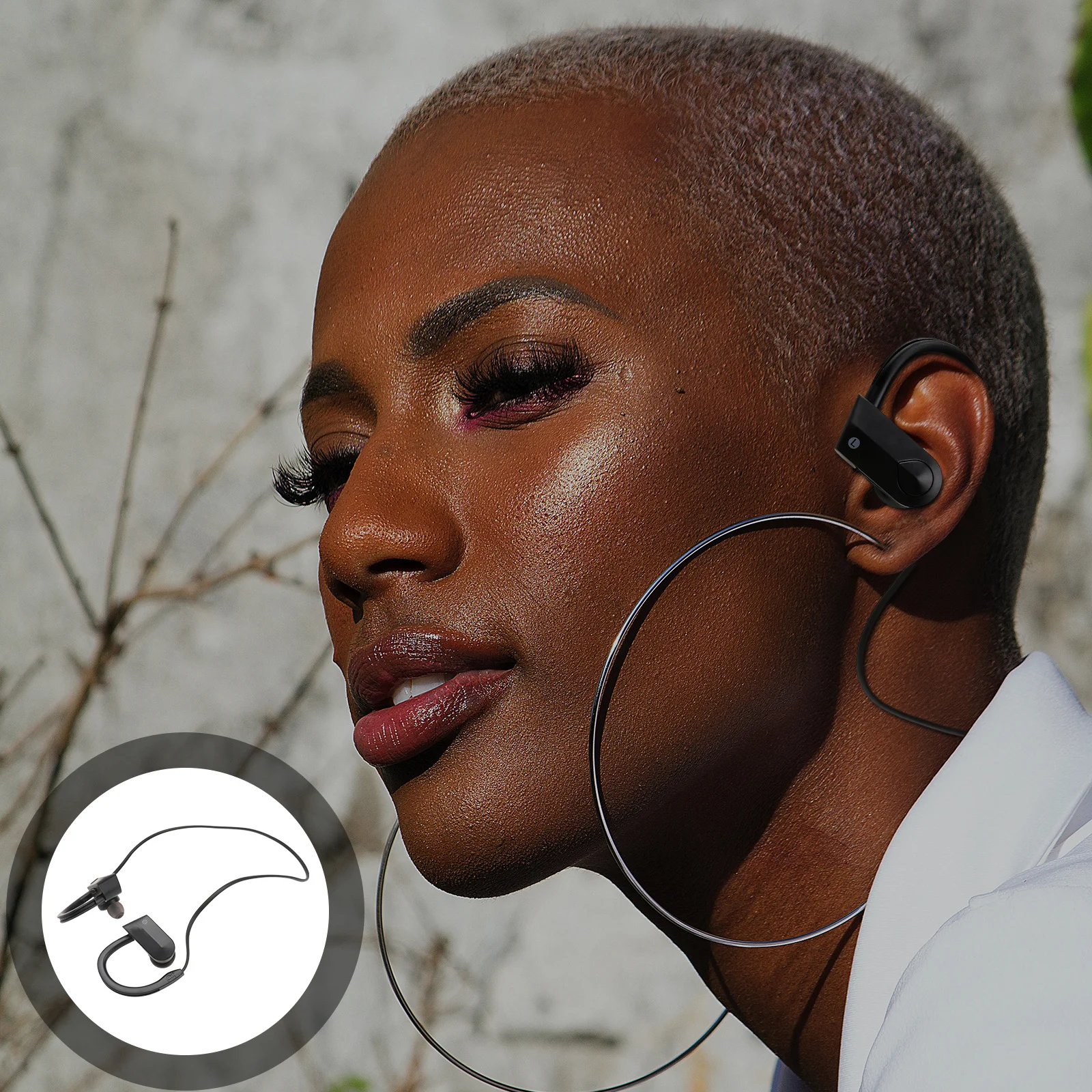 

Wireless Ipx8 Waterproof Earphone Stereo Bass in Ear Headphones for Running Gym Sports Daily Use Black Headphone