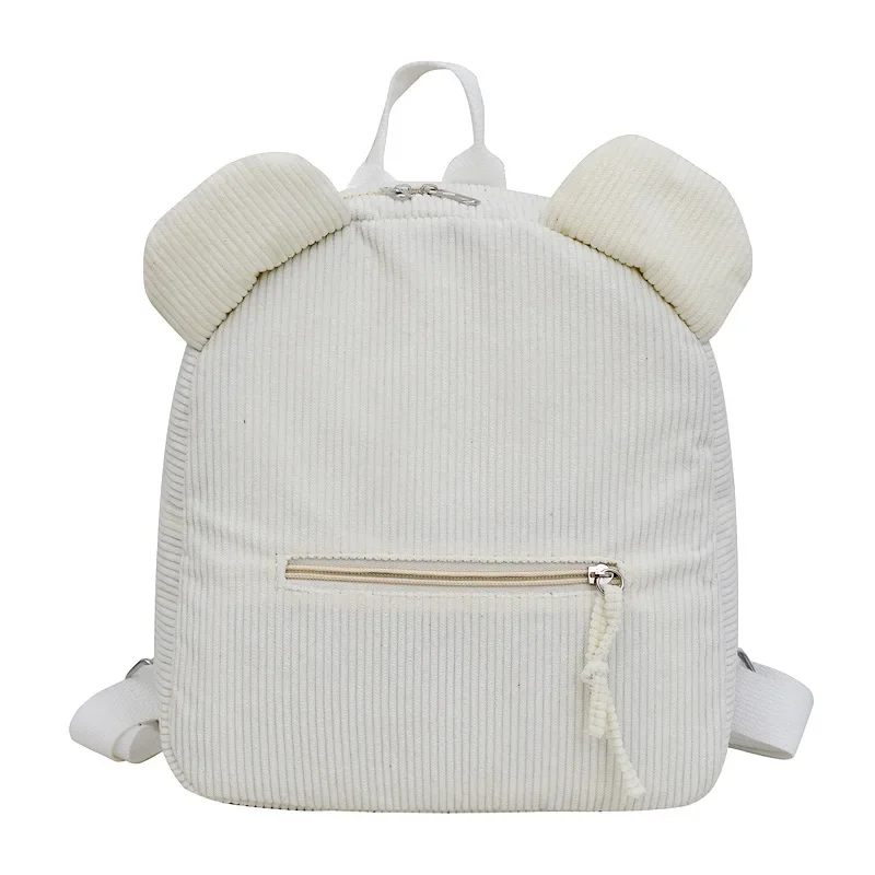 Kids Backpacks for Boy Corduroy Casual Travel Bag Corduroy Fashionable Women Bag Backpack Mother Kids Bags for Girl School Bag