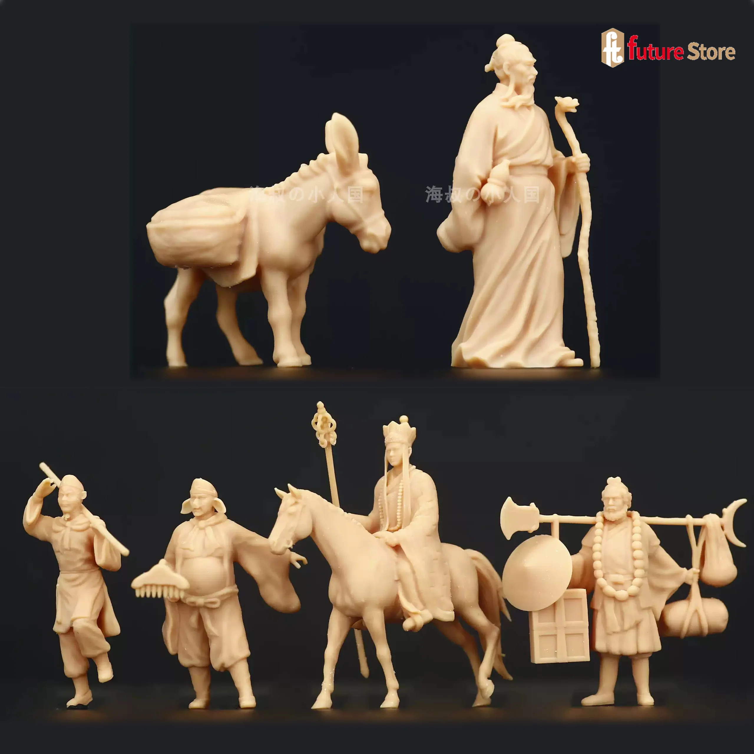 1/87 1/64 1/43 Ancient Chinese Mythology Roles Figure Miniatures Diorama Mini Doll Scene Props Figurine Model Crafts Decor