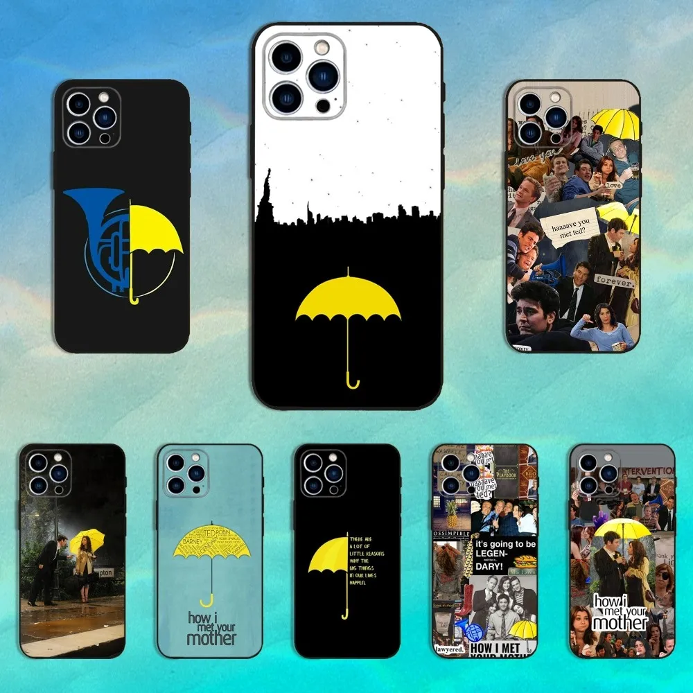 

H-How I M-Mets Your M-Mother Phone Case For iPhone 16,15,14,13,12,11 Plus,Pro Max,XS,X,XR,SE,Mini,8,7,Soft Silicone Black Cover