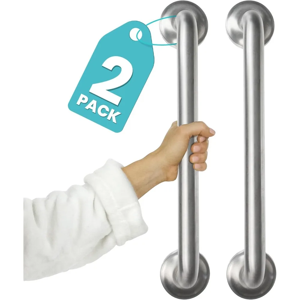 

Поручень 440 фунтов для ванн и душ (2 упаковки) — предохранительная планка для ванной комнаты для пожилых людей — настенная ручка для пожилых людей для ванны, той