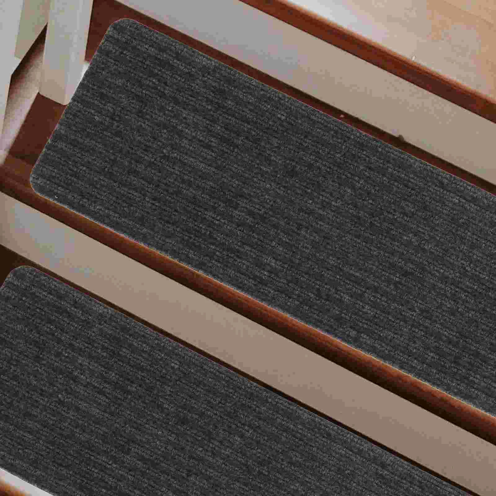 Stair Mat Step Carpet Pads For Stairs Rug Pedal Reusable Treads Polyester Wooden Steps