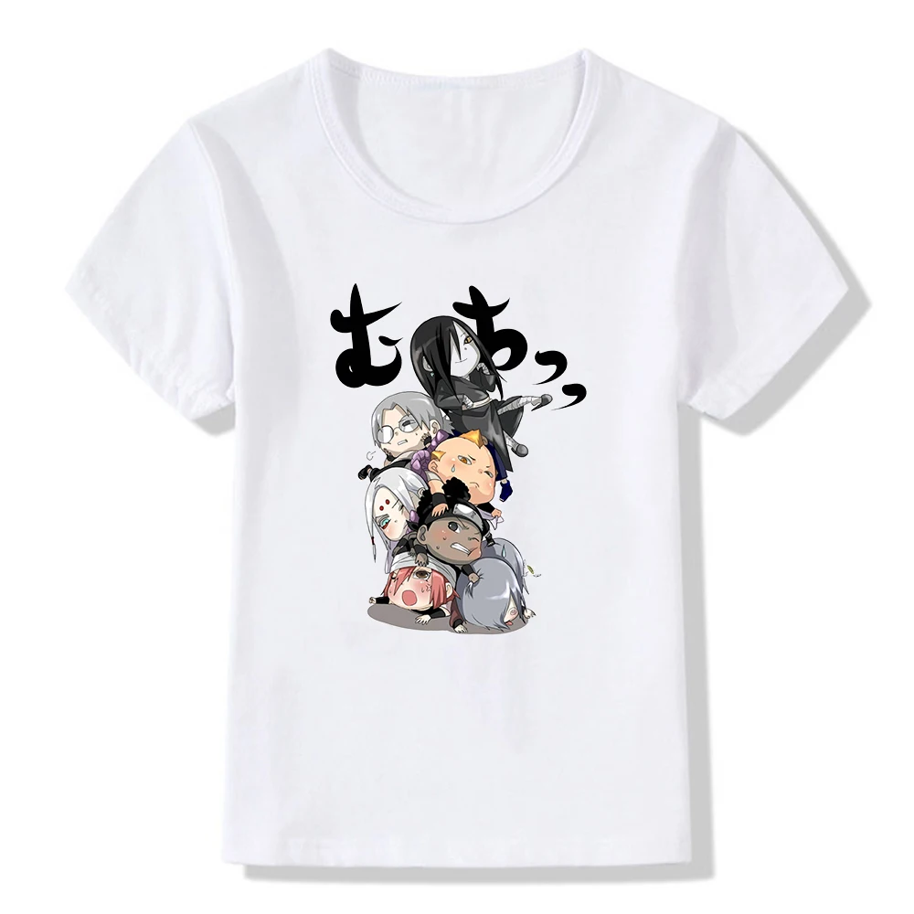 Naruto Hinata Hyuga Children T Shirt Kawaii Anime Manga Game Cartoons Character Funny Kids Boys T-shirt Fashion Casual Tees Tops