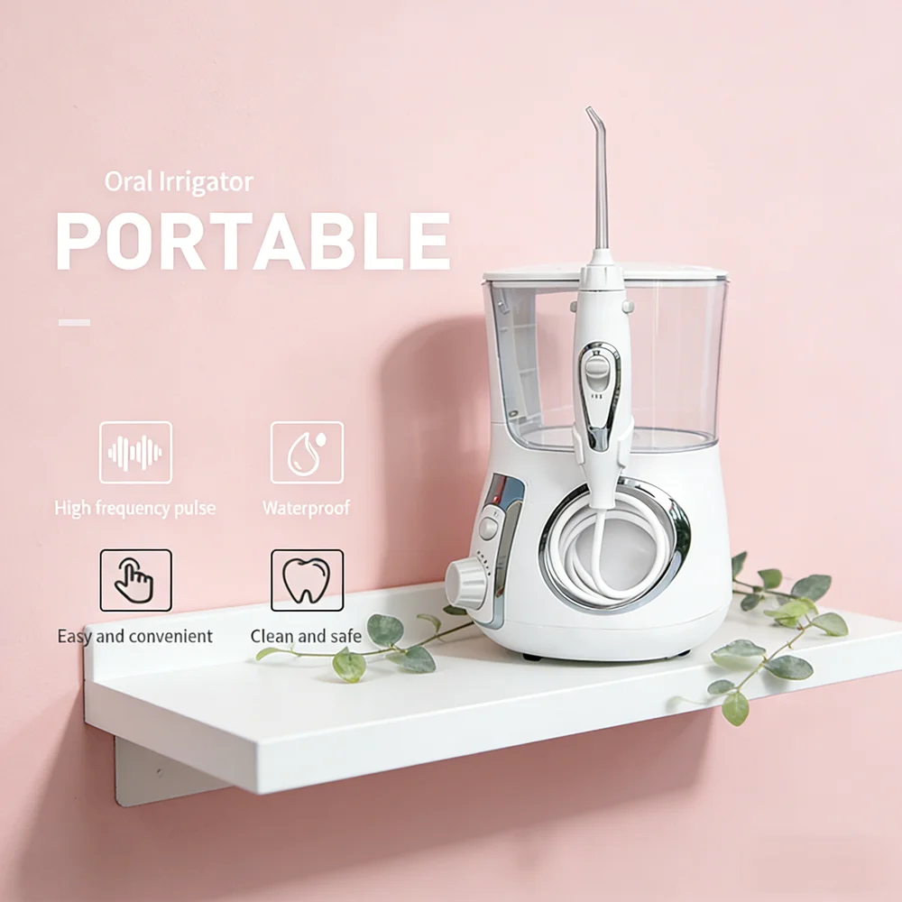 

Professional Countertop Water Dental Flosser 10 Modes 800ML Electric Oral Irrigator Teeth Cleaning Prevent Cavities