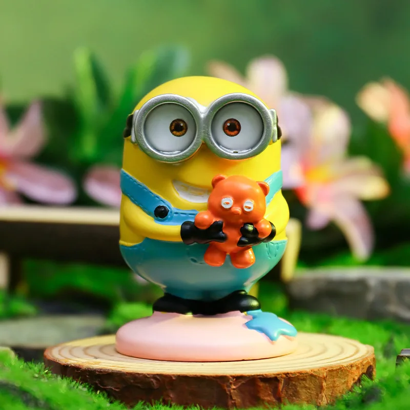 6Pcs Kawaii Minions Figures Minion Toy Kevin Bob Stuart Anime Action Doll Children Gift Boy Girl Cartoon Model Desktop Ornaments